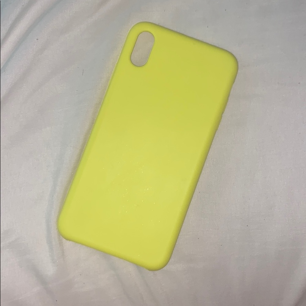 Neon Yellow IPhone XS Max Phone Case